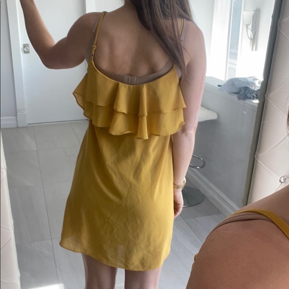 Yellow Ruffle Dress - Picture 4 of 6